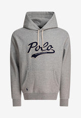 Polo Ralph Lauren Logo Embossed Drawstring Hoodie Gray 710964476002ANDOVER HEATHER_78526