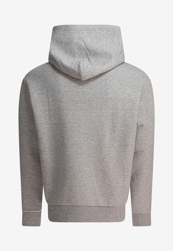 Polo Ralph Lauren Logo Embossed Drawstring Hoodie Gray 710964476002ANDOVER HEATHER_78526