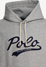 Polo Ralph Lauren Logo Embossed Drawstring Hoodie Gray 710964476002ANDOVER HEATHER_78526