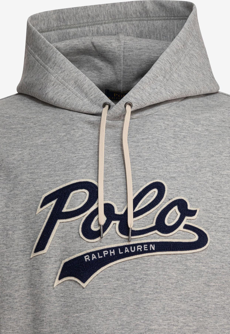 Polo Ralph Lauren Logo Embossed Drawstring Hoodie Gray 710964476002ANDOVER HEATHER_78526