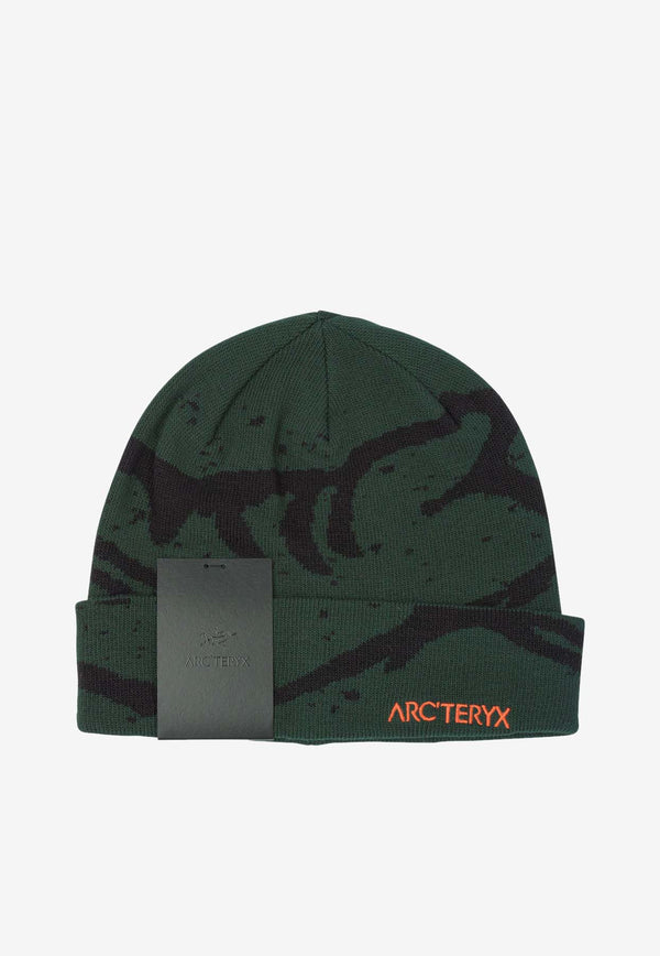 Arc'teryx Grotto Ribbed Knit Beanie Green X000009253GROTTO TOQUEEDEN/BLACK_78588