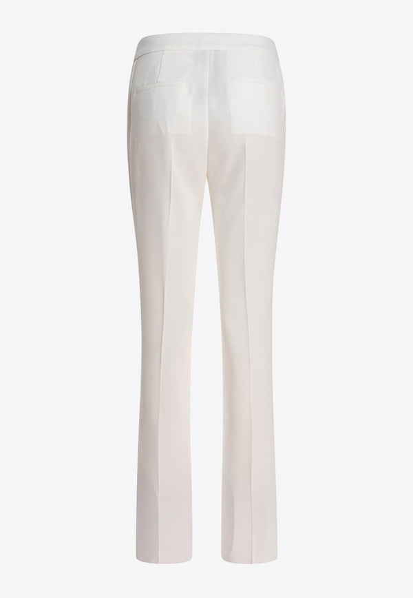 Max Mara Pianoforte Vincita Straight-Leg Tailored Pants White 2511131024600VINCITA010_78595