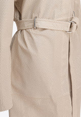 Sportmax Antiope Leather Trench Coat 2512471013600ANTIOPE123001_78637 Beige