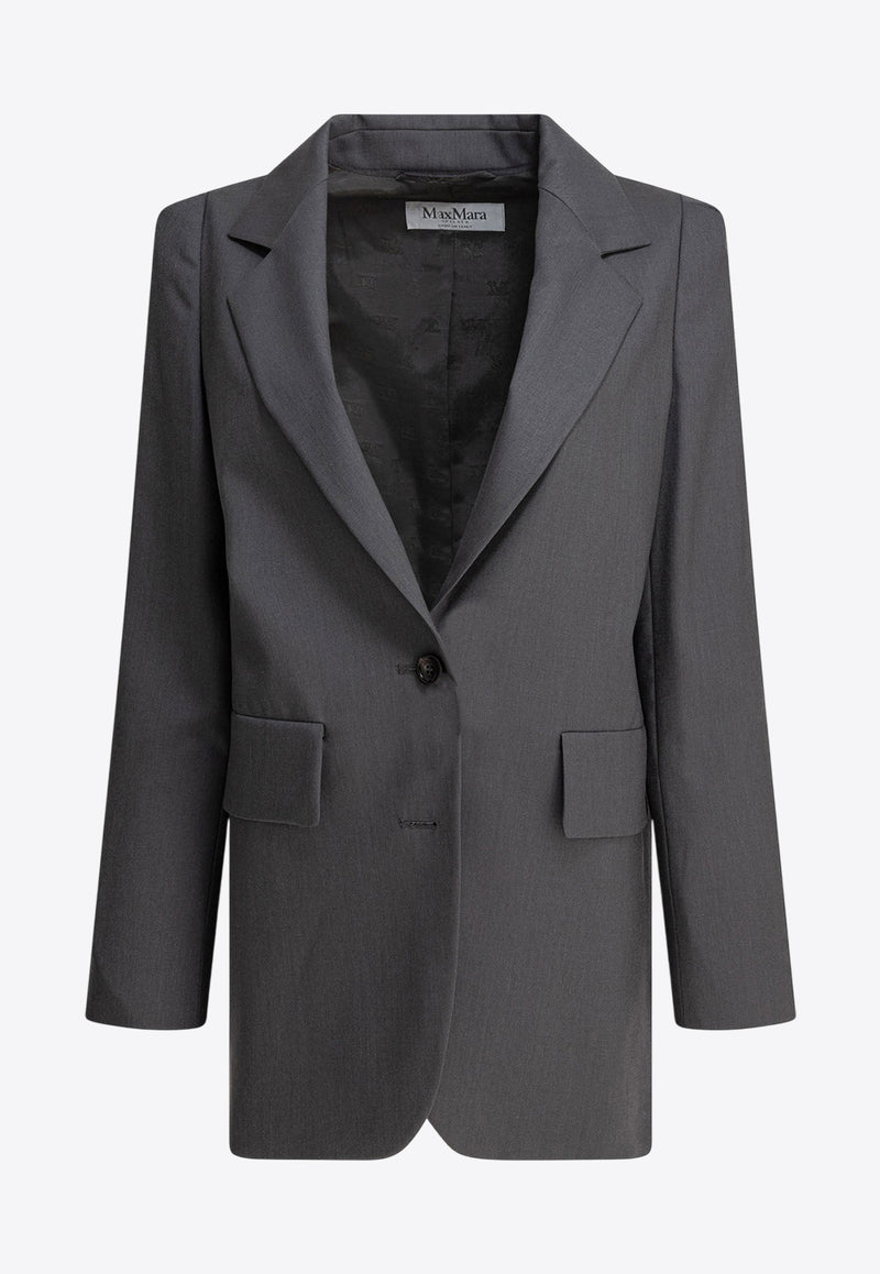 Max Mara Ebridi Single-Breasted Wool Blazer 2511041253600EBRIDI015_78581