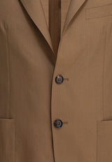 Tagliatore Single-Breasted Wool Blazer Brown 1SMC22K520109F3193_78659