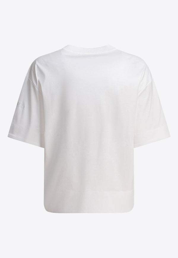 Max Mara Estella Basic Boxy T-shirt White 2511941019600ESTELLA001_78728