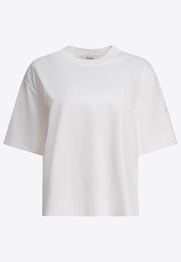 Max Mara Estella Basic Boxy T-shirt White 2511941019600ESTELLA001_78728