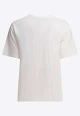 Inès de La Fressange Logo-Printed Crewneck T-shirt 14Y078CO002F373_78752