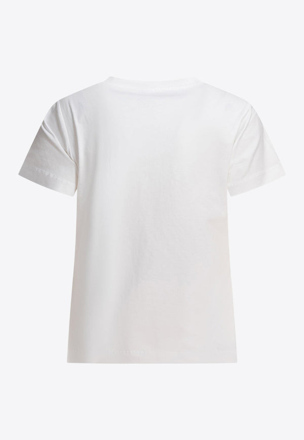 PINKO Embellished Love Birds T-shirt White 103320A2G7Z05_78763