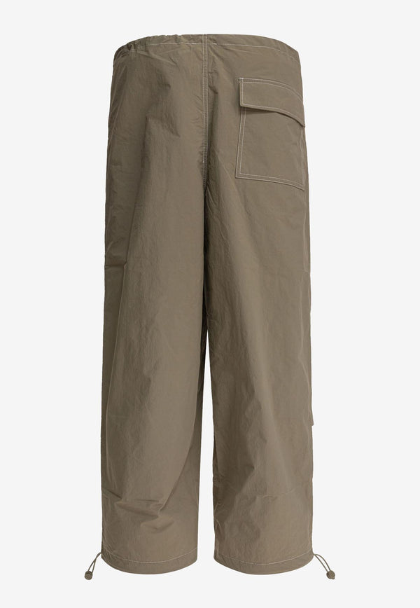 Autry Wide-Leg Cargo Pants Green PAPXB1NC_78764