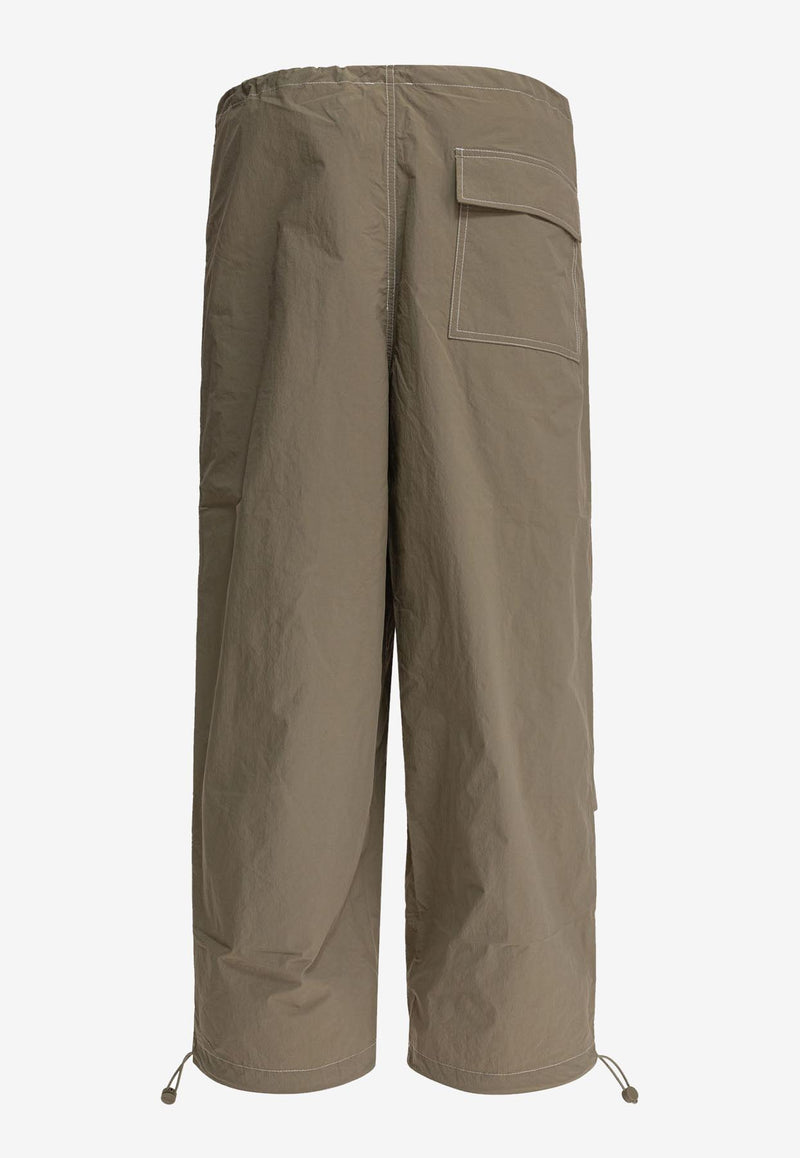 Autry Wide-Leg Cargo Pants Green PAPXB1NC_78764