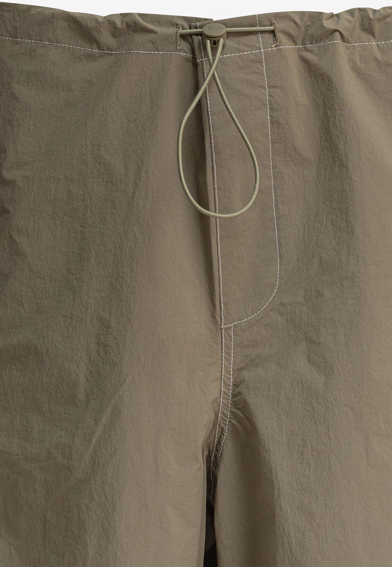 Autry Wide-Leg Cargo Pants Green PAPXB1NC_78764