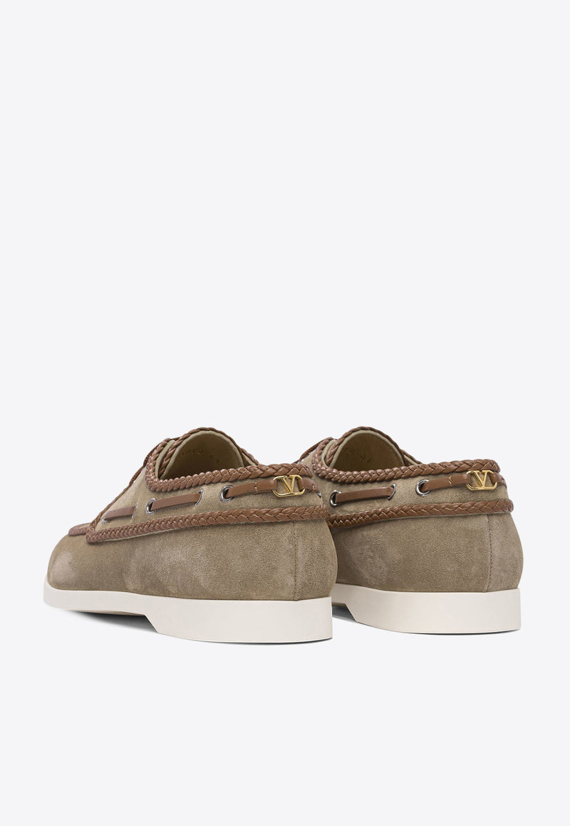 Valentino Palm Avenue Crust Suede Loafers Brown 6Y2S0J38VNNQRE_78811