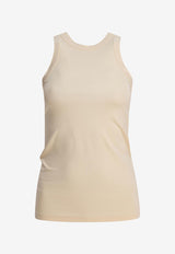 Toteme Ribbed Crewneck Tank Top Cream 242-WRT1727-FB0162116_78826