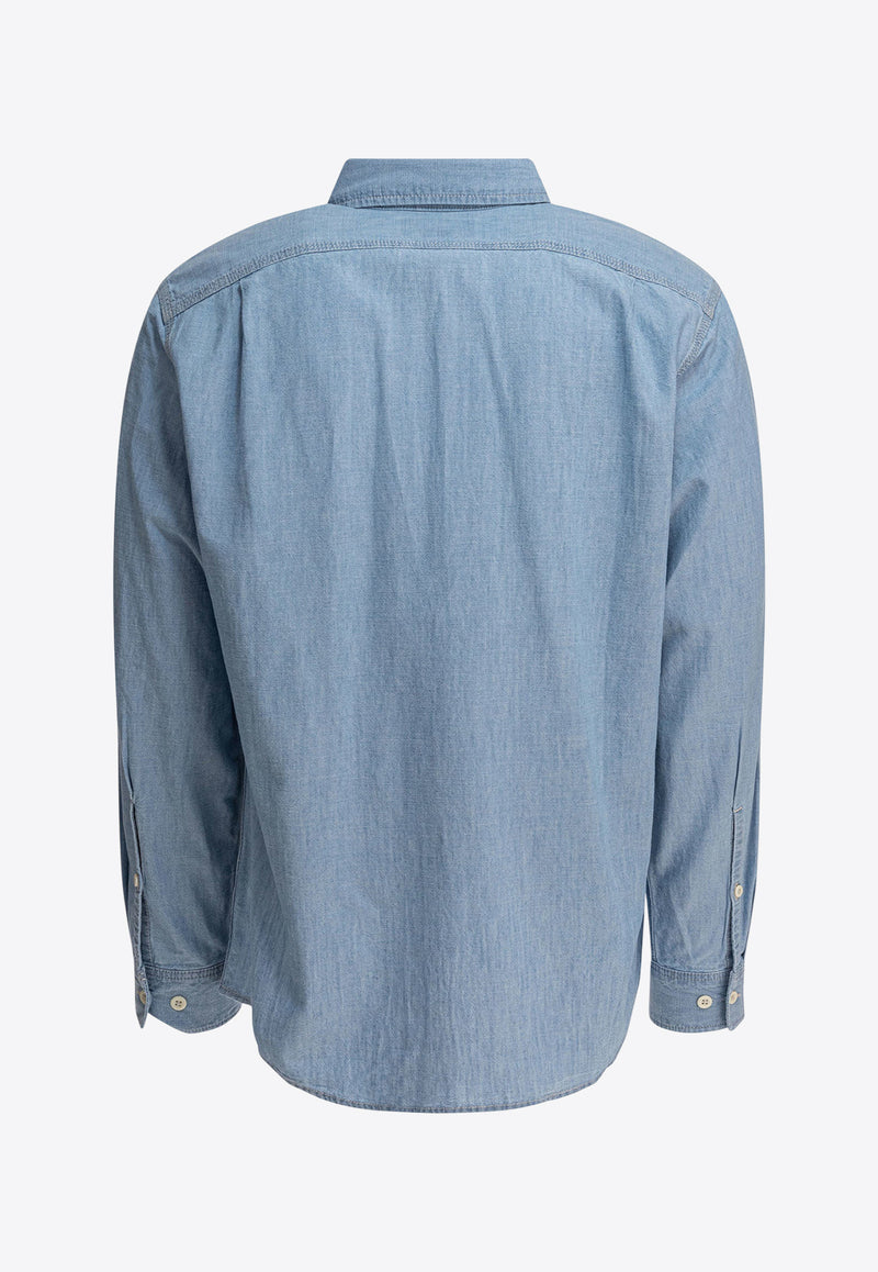 Chambray Long-Sleeved Shirt