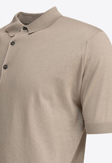 John Smedley Adrian Polo T-shirt Gray ADRIANPARCHMENT_78917