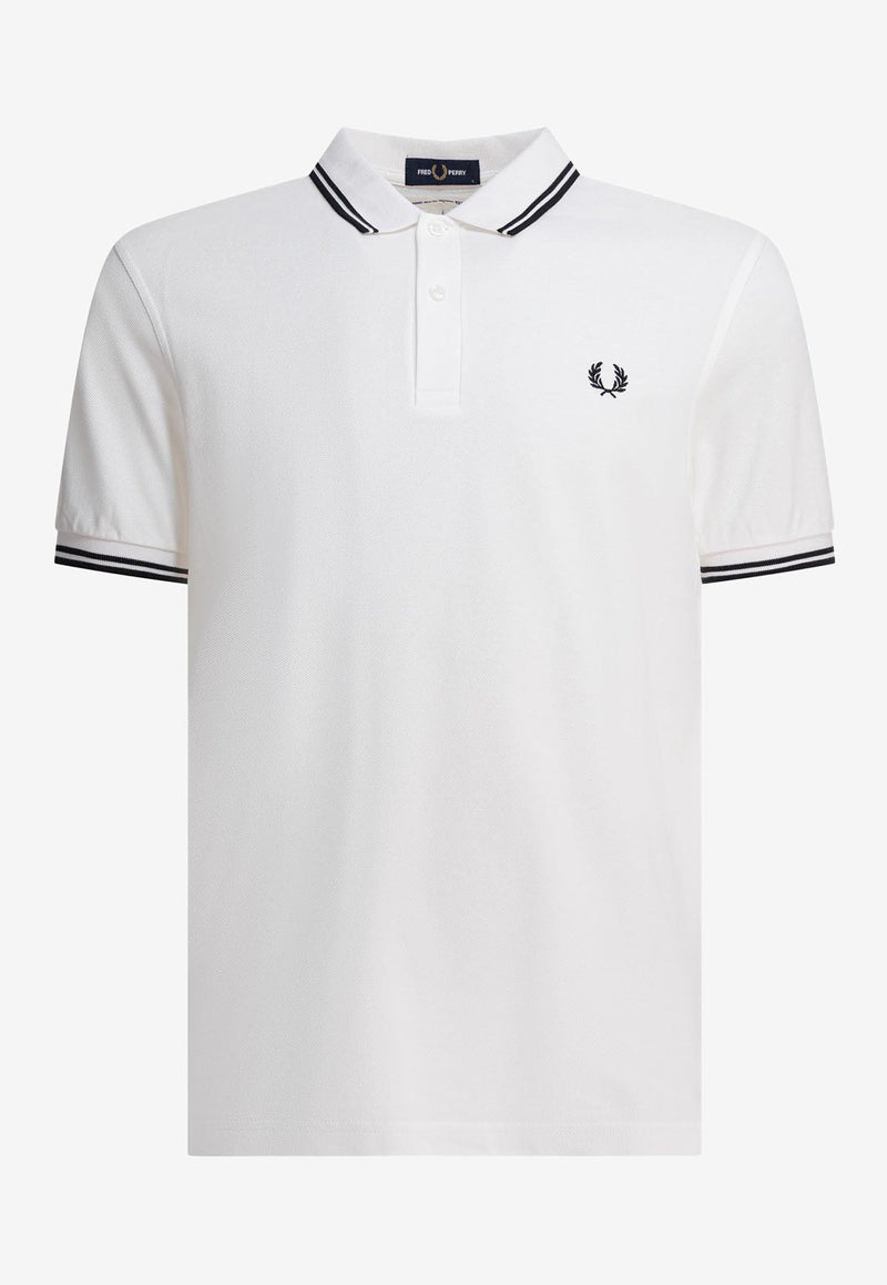 Comme Des Garçons Shirt Logo Embroidered Polo T-shirt White FO-T502-S253 WHITE_79009