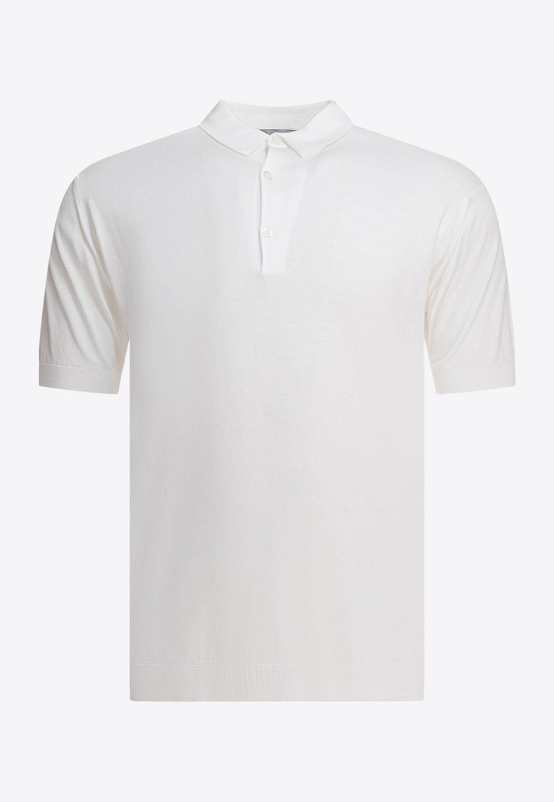 John Smedley Adrian Polo T-shirt White ADRIANWHITE_78995