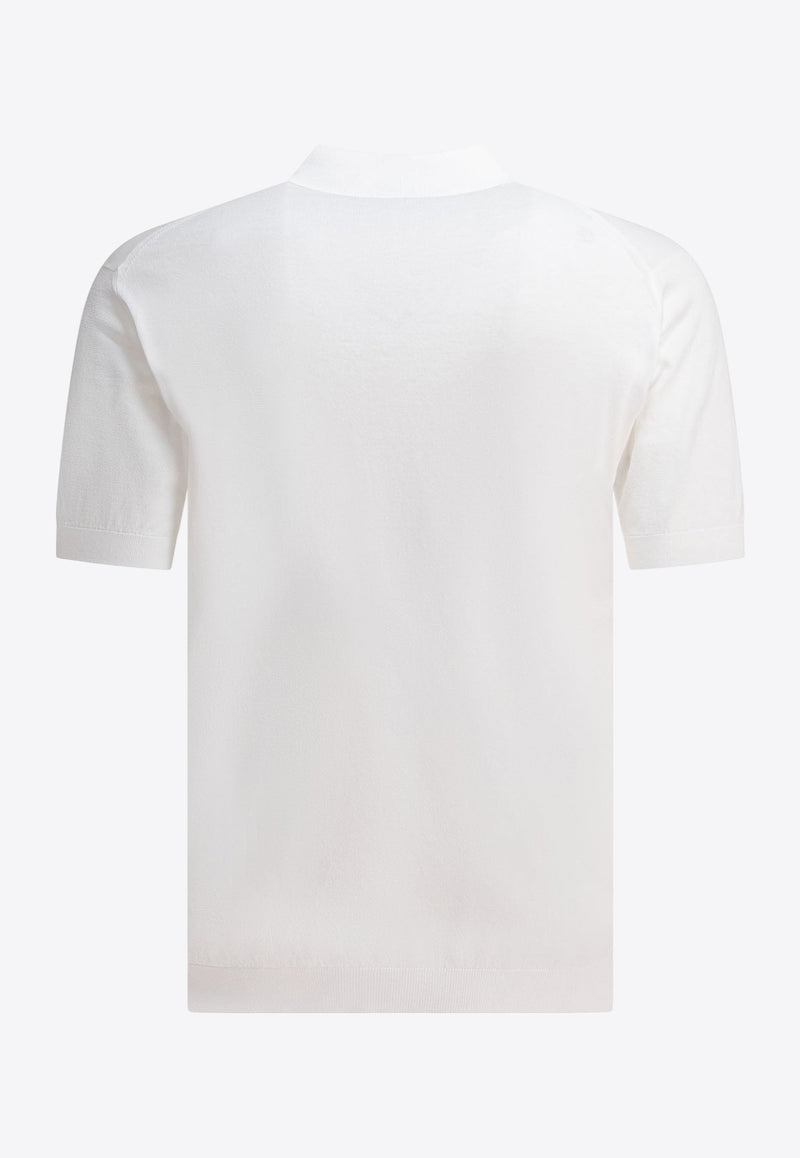 John Smedley Adrian Polo T-shirt White ADRIANWHITE_78995