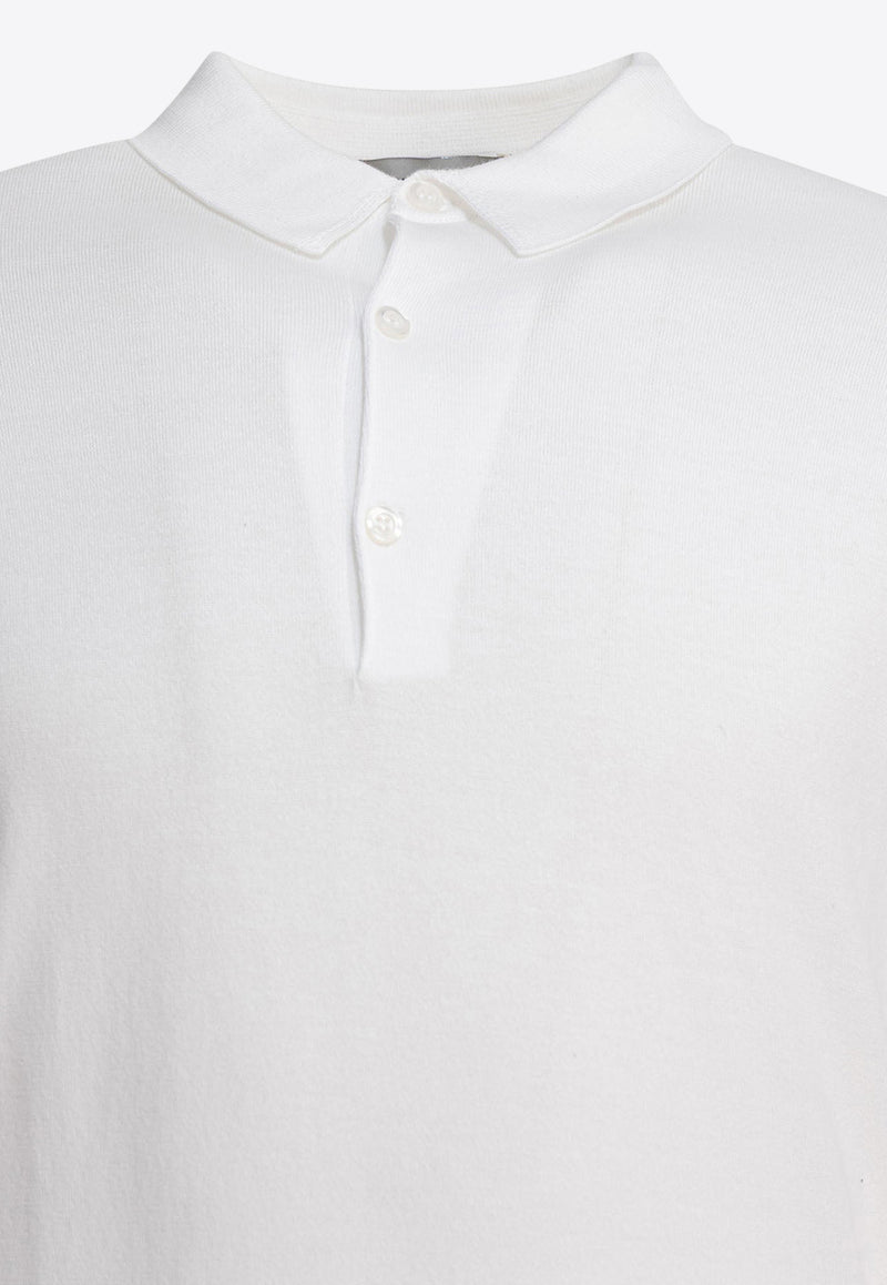 John Smedley Adrian Polo T-shirt White ADRIANWHITE_78995
