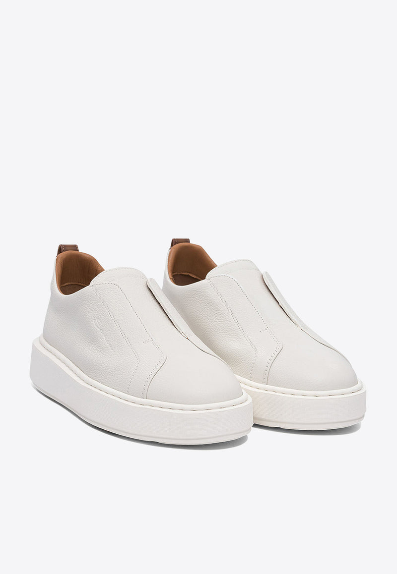 Santoni Leather Low-Top Sneakers WBCD61323BARTLLKI50_78981