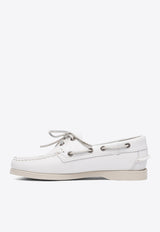 Lace-Up Leather Loafers