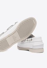 Lace-Up Leather Loafers