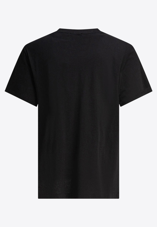 Alexander McQueen Logo Lettering Crewneck T-shirt 828420QTADD0520_79148