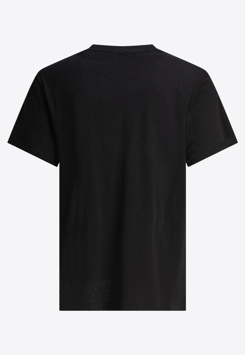 Alexander McQueen Logo Lettering Crewneck T-shirt 828420QTADD0520_79148