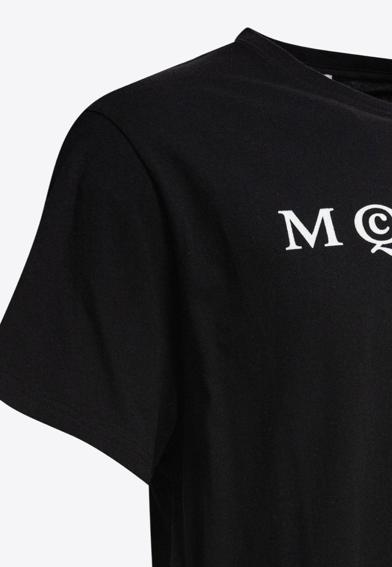 Alexander McQueen Logo Lettering Crewneck T-shirt 828420QTADD0520_79148