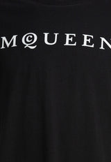 Alexander McQueen Logo Lettering Crewneck T-shirt 828420QTADD0520_79148