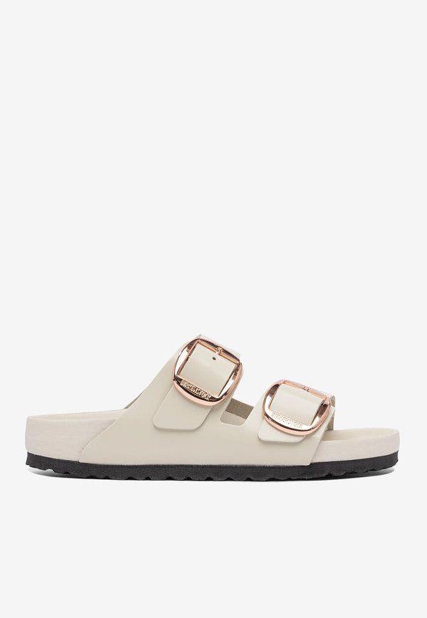 Birkenstock Arizona Big Buckle Patent Leather Sandals Beige 1027850ECRU_79076