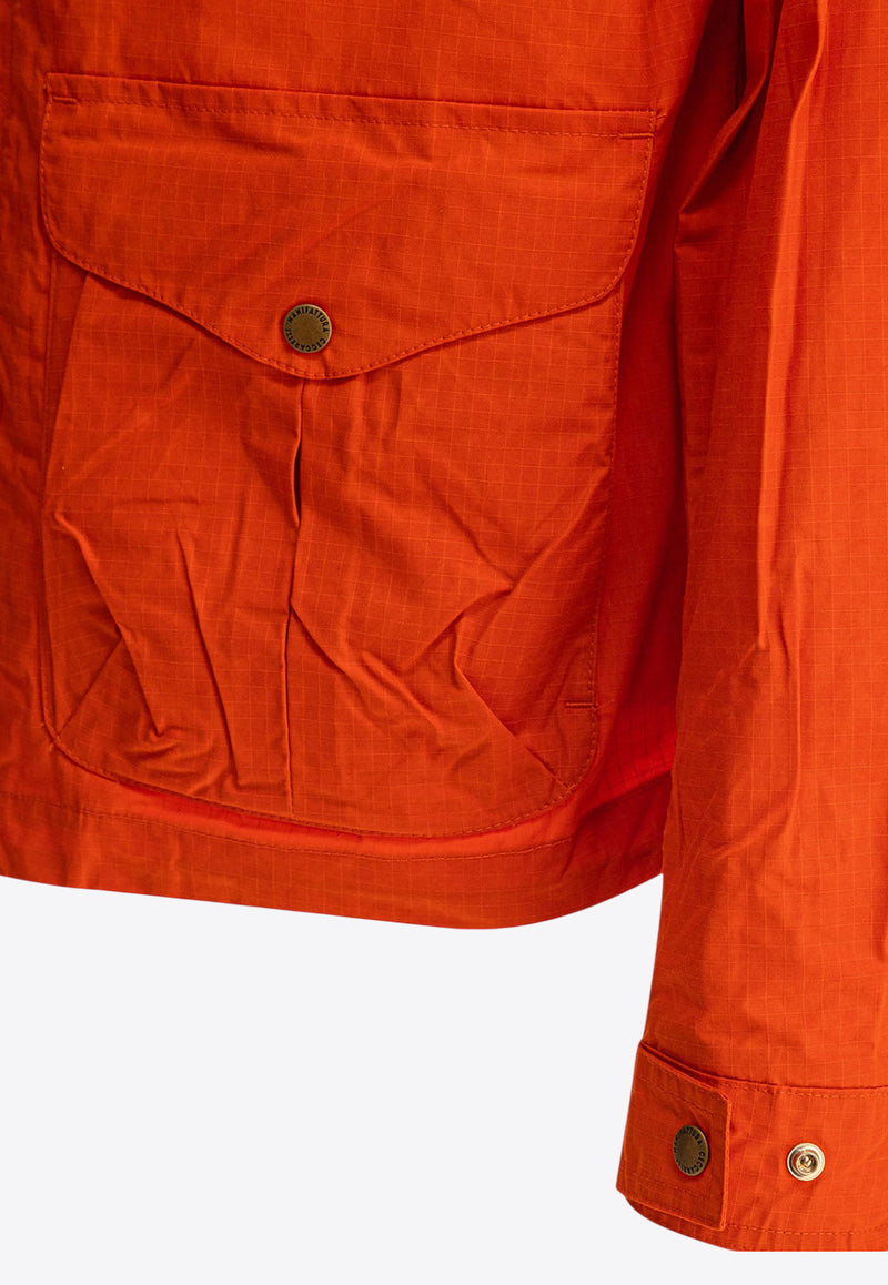 Manifattura Ceccarelli Zip-Up Windbreaker Jacket Orange 6038-CPORANGE_79147