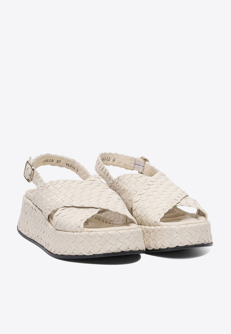 Pons Quintana Leather Braided Sandals  10829T00SALINAS_79134