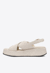 Pons Quintana Leather Braided Sandals  10829T00SALINAS_79134