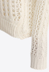 Rakkì Crewneck Knit Sweater SUMMER BREATHLESSBIANCO LATTE_79160