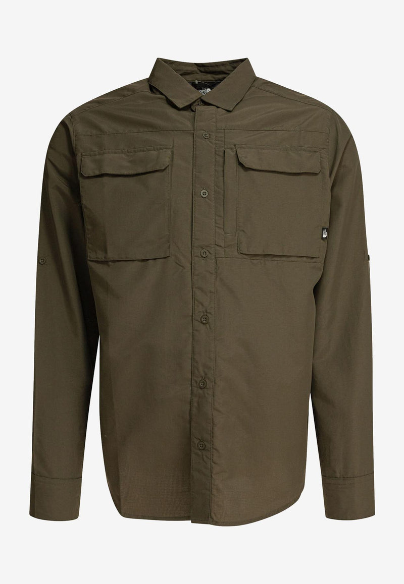 The North Face Sequoia Button-Up Shirt Green NF0A4T184FY1_79096