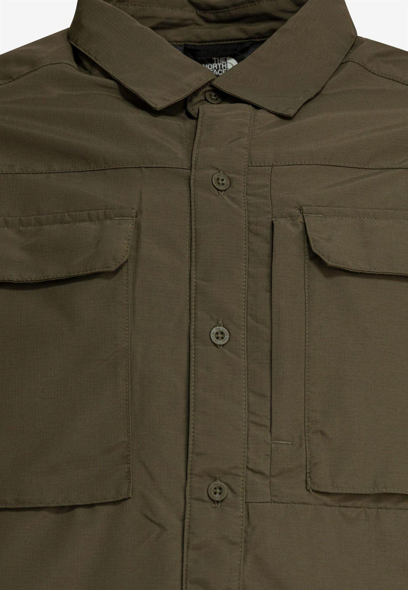 The North Face Sequoia Button-Up Shirt Green NF0A4T184FY1_79096
