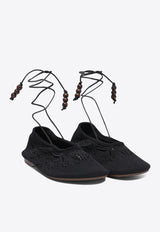 ALOHAS Rosemary Crochet Knit Ballet Flats Black S10065601_79199