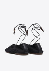 ALOHAS Rosemary Crochet Knit Ballet Flats Black S10065601_79199