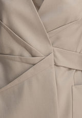 Max Mara Nereo Double-Breasted Wool Blazer Beige 2511041083600NEREO006_79188