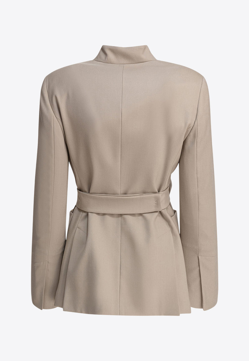 Max Mara Nereo Double-Breasted Wool Blazer Beige 2511041083600NEREO006_79188