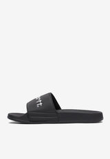 Carhartt Wip Logo Debossed Rubber Slides Black I0346150D2.XX.4U_79277_TH