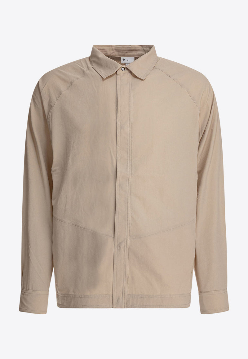 Goldwin Logo-Embroidered Buttoned Shirt GZ55102SILICA_79307