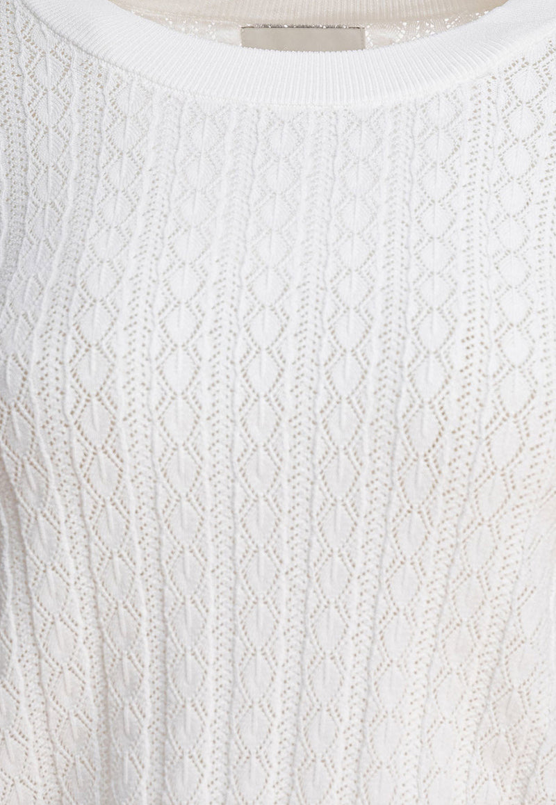 Loulou Studio Tinos Ribbed Knit Cropped Sweater Ivory TINOSIVORY_79338