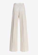 Max Mara Clarion Pinstriped Straight-Leg Pants 2511781022600CLARION001_79296
