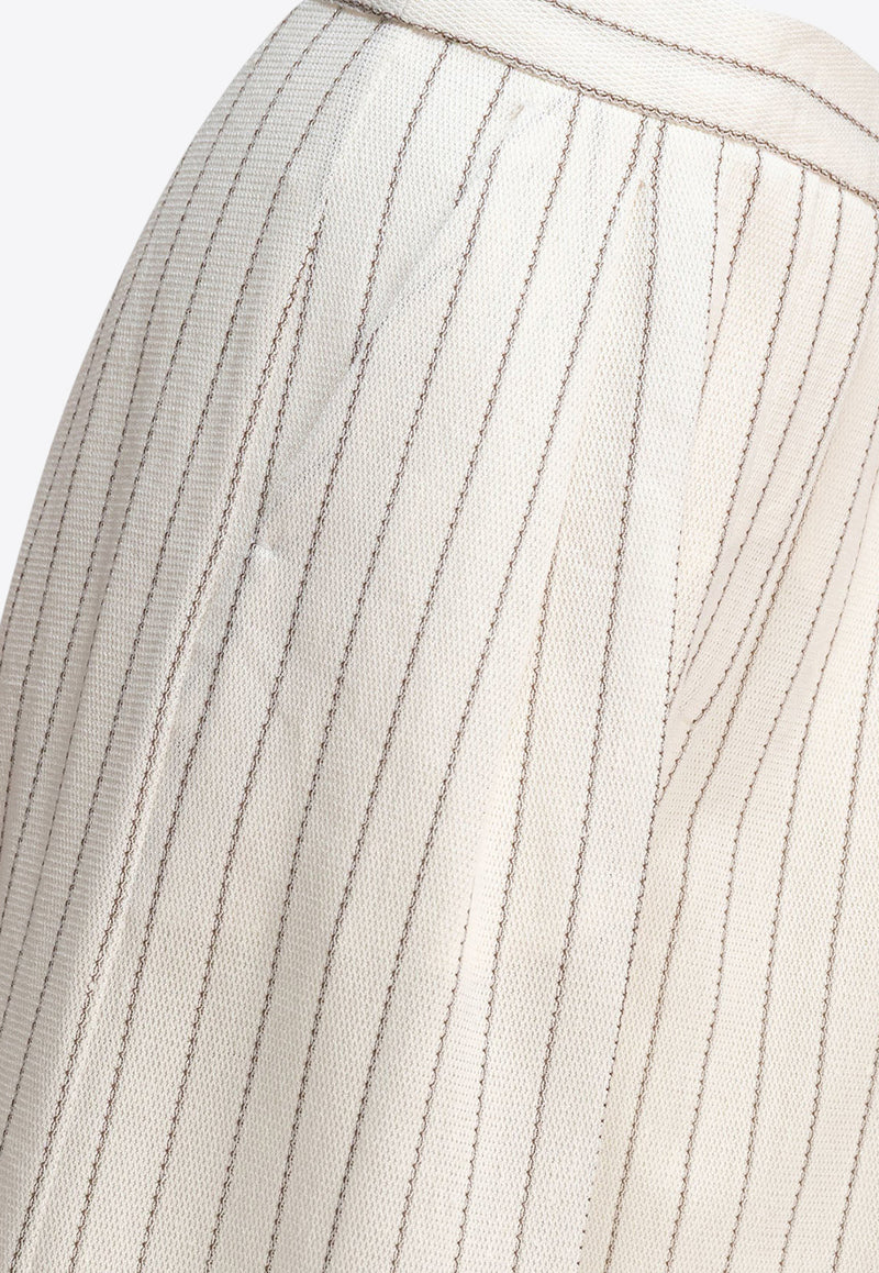 Max Mara Clarion Pinstriped Straight-Leg Pants 2511781022600CLARION001_79296