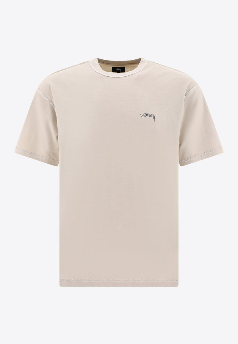 Stüssy Lazy Logo T-shirt Beige 11402831207 BONE_79346