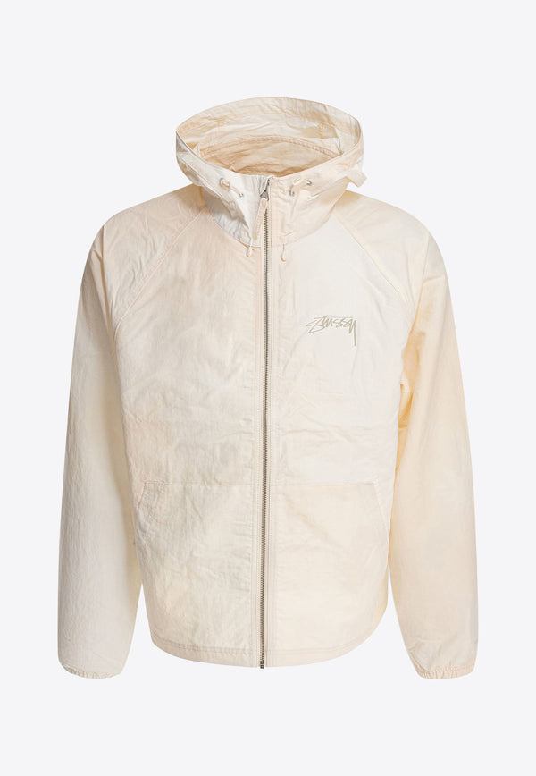 Stüssy Beach Shell Wave Windbreaker Jacket Light Beige 1157451207 BONE_79275