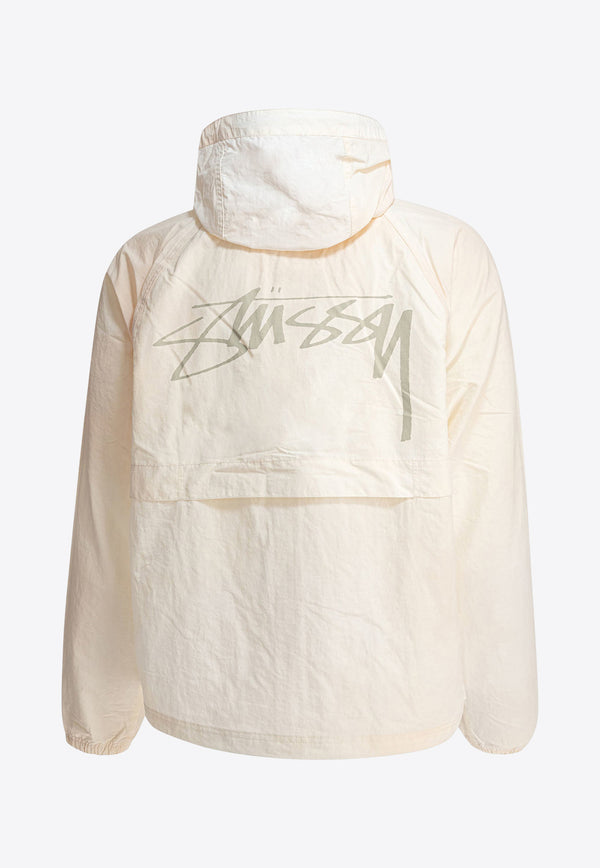 Stüssy Beach Shell Wave Windbreaker Jacket Light Beige 1157451207 BONE_79275